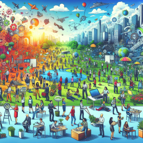 image représentant des personnes qui traversent le monde sans quitter leur salon