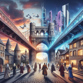 image de pont entre passé et futur