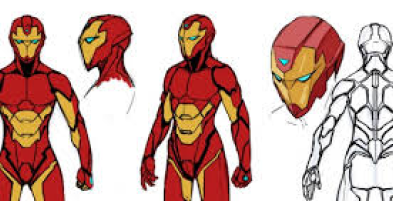 schéma de l'armure d'iron man